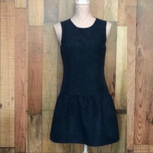 Bcbg FAUX-SUEDE DROP-WAIST DRESS sz 4